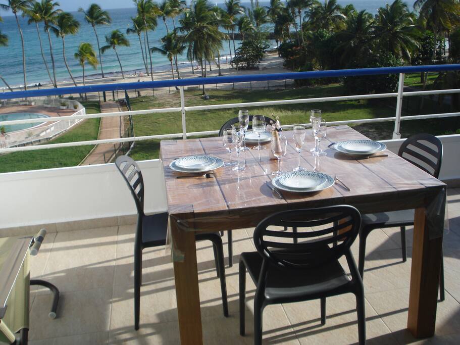 terrasse coté repas