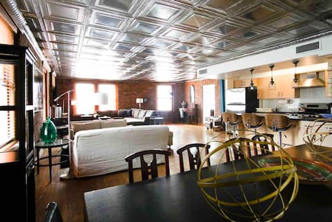 Top performing Airbnb: Huge Prvt Suite in Massive Loft in Lt-Italy/SoHo in Manhattan