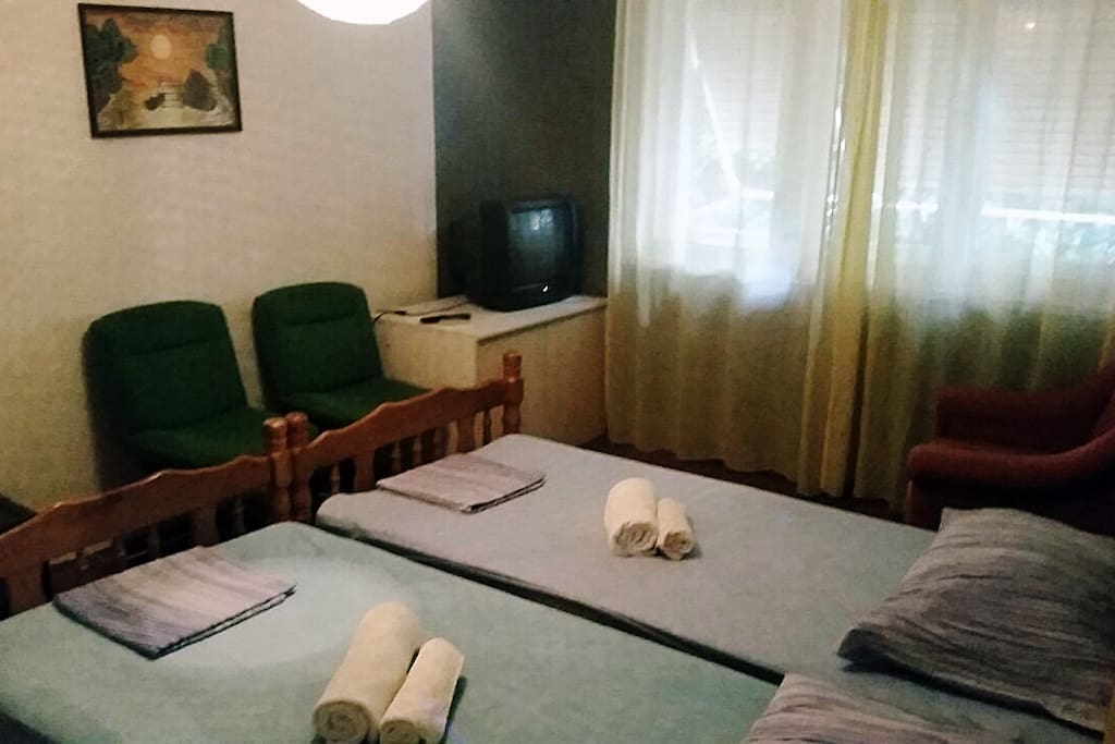 Bedroom 2 with AC and TV