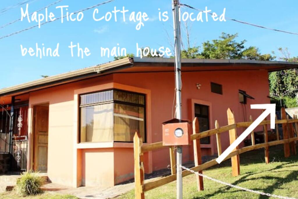 The Casita is located behind the main house.