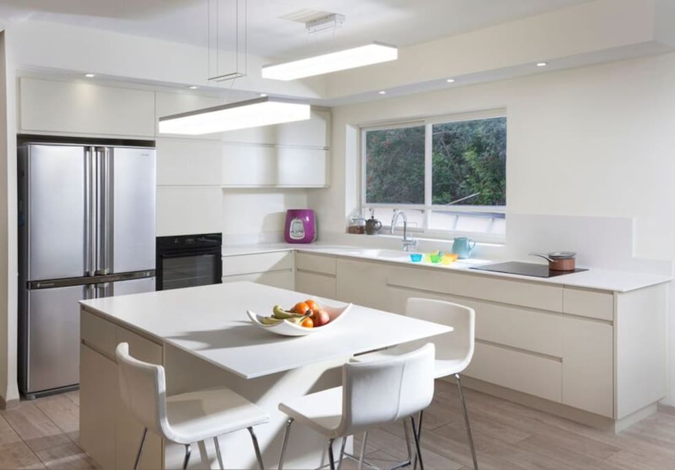 Kitchen with small dining