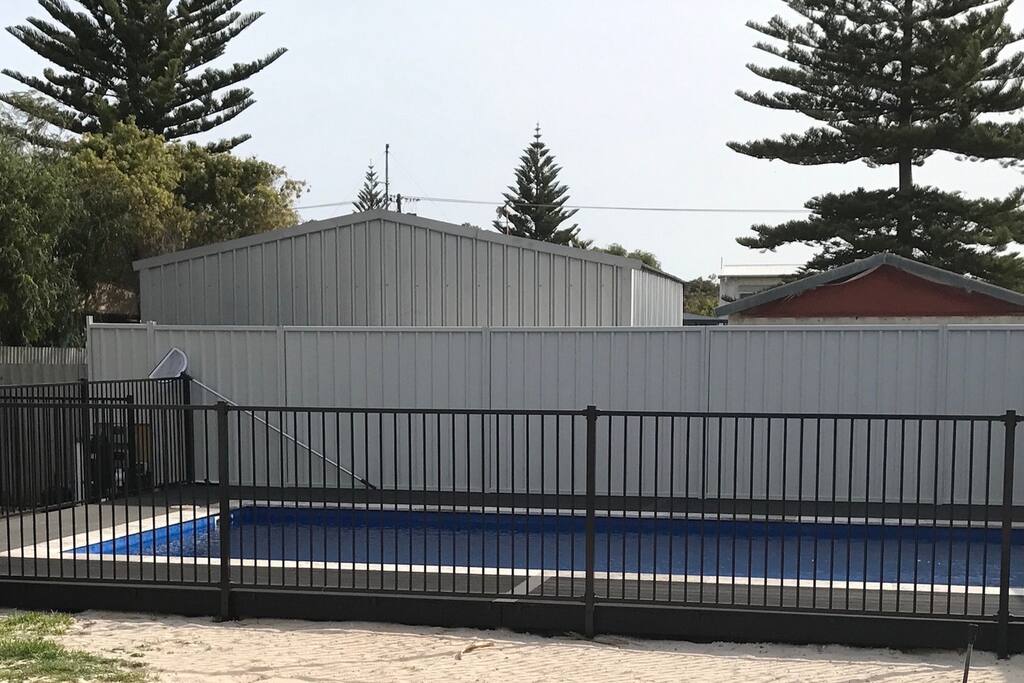 Secure gated pool area