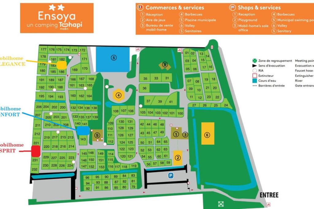 Plan du Camping