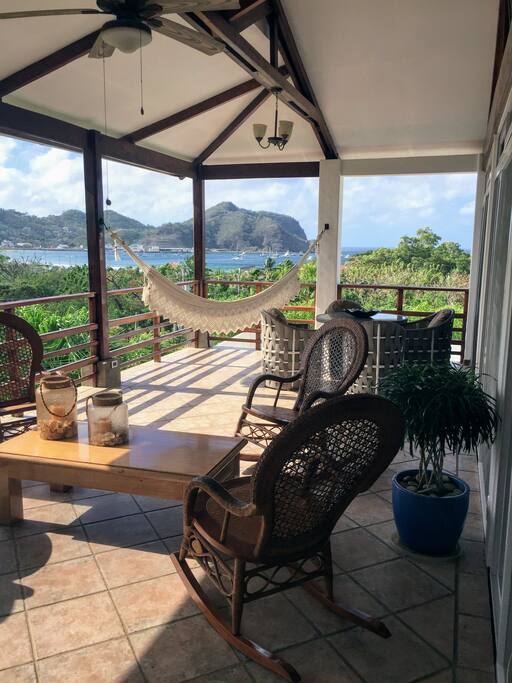Enjoy the view from the main balcony terrace.