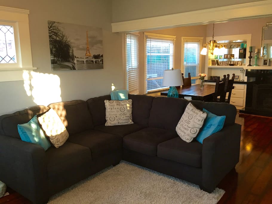 Open Concept Living & Dining Room