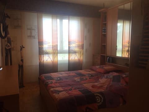 Comfortable room, nearby lake and transport