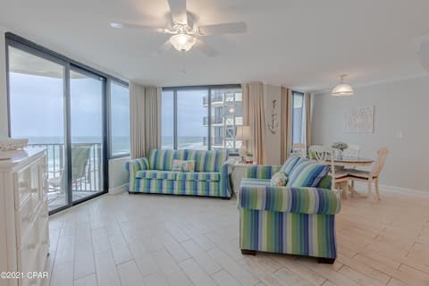 Popular Airbnb listing: Spectacular Views-Beach Front Bliss 605 West in Panama City Beach