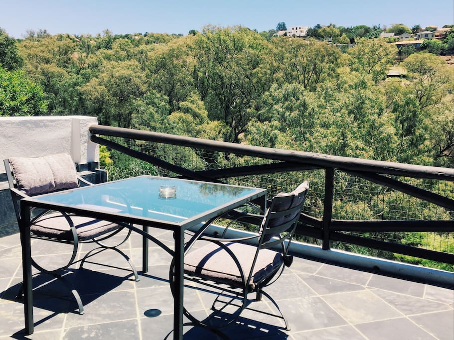 The view from our Presidential Suite large private patio is fascinating.