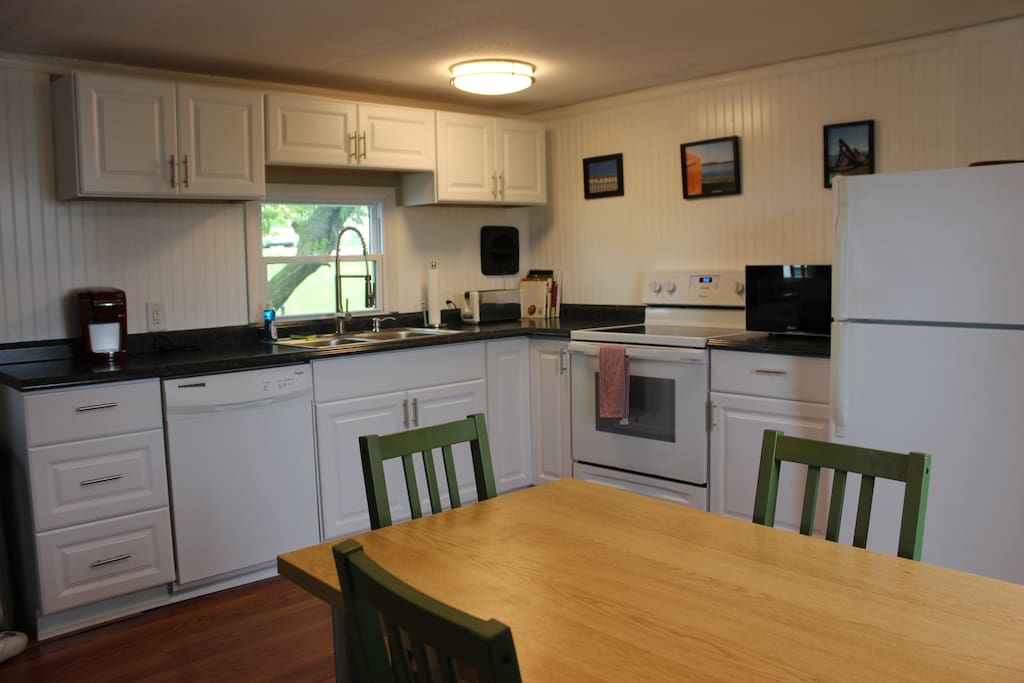 Remodeled kitchen with eat-in table