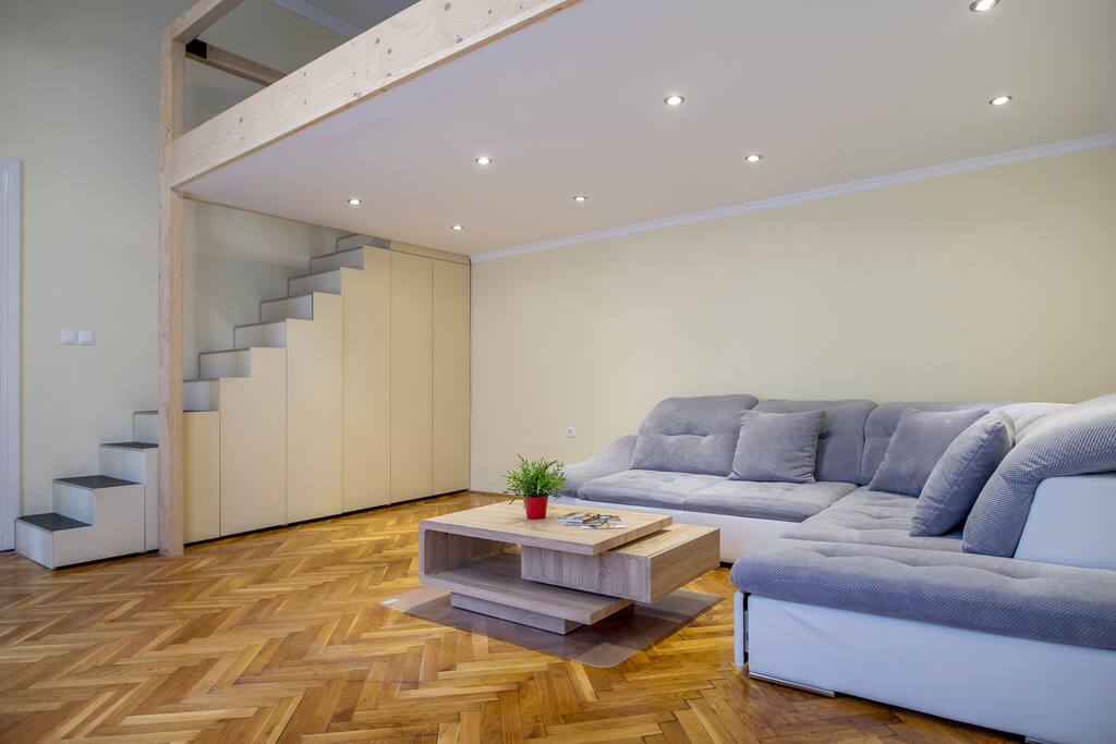 Living Room with second floor