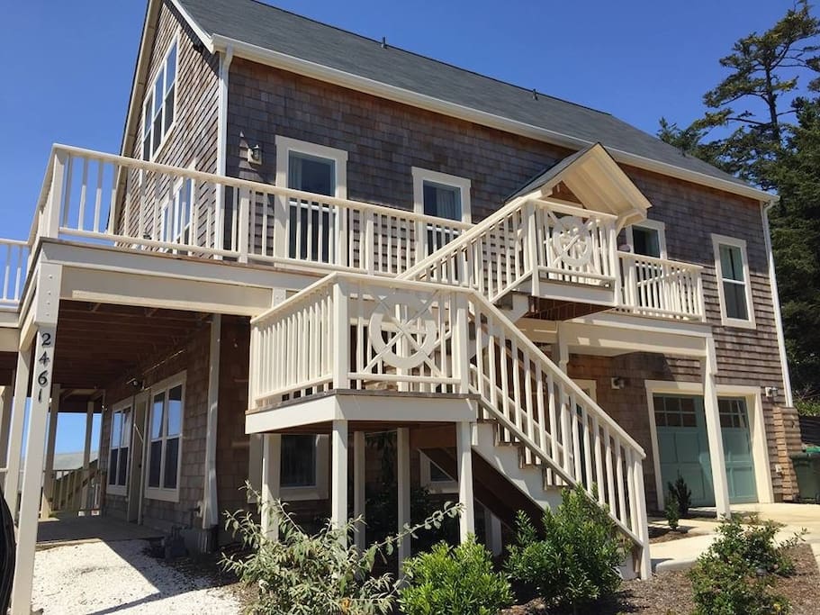 Cape cod style ocean-view beach home.