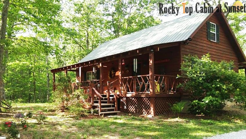 Rocky Top Cabin at Sunset