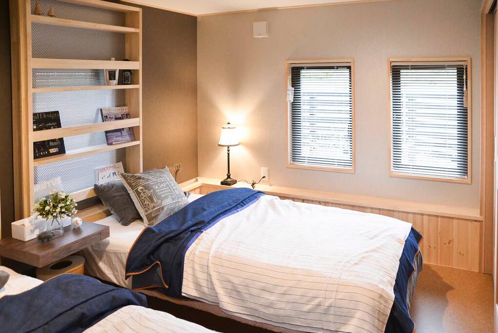 Bedroom with two comfy beds!