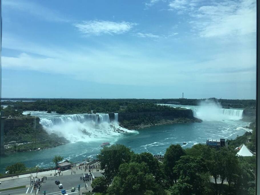 Take time to visit the USA and Canadian Falls.