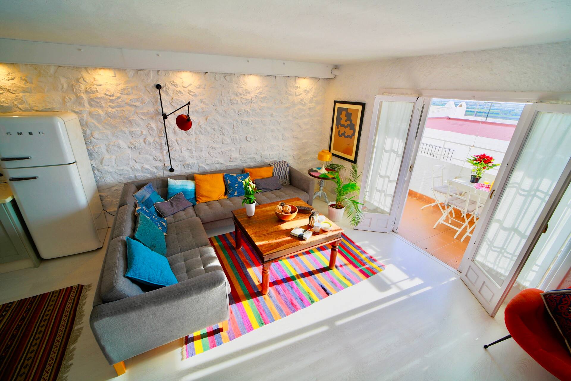 Salobreña Old Town Duplex: Stylish, Comfortable & Bright.