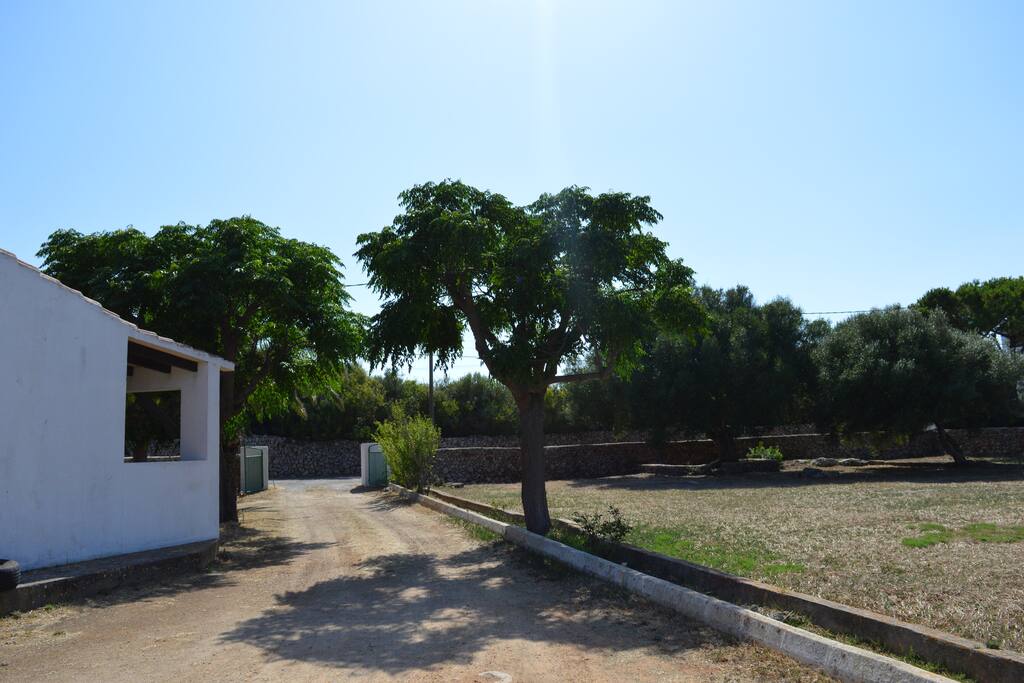 La entrada a la finca