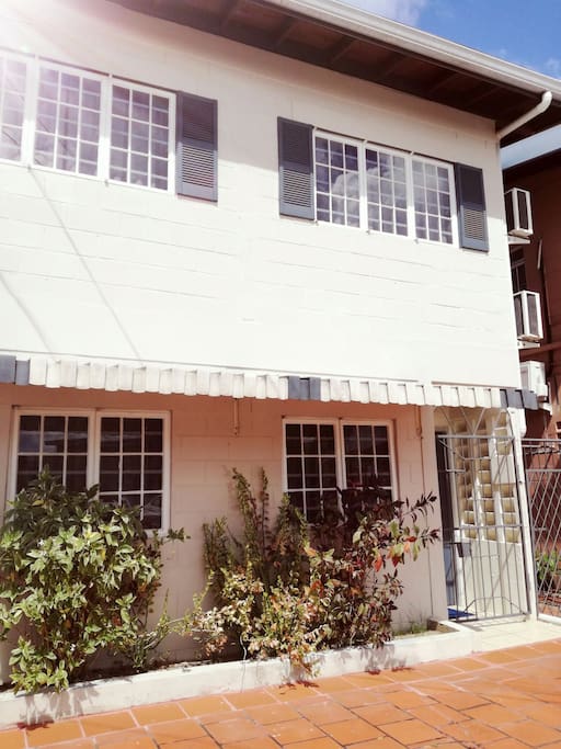 Front of apartment