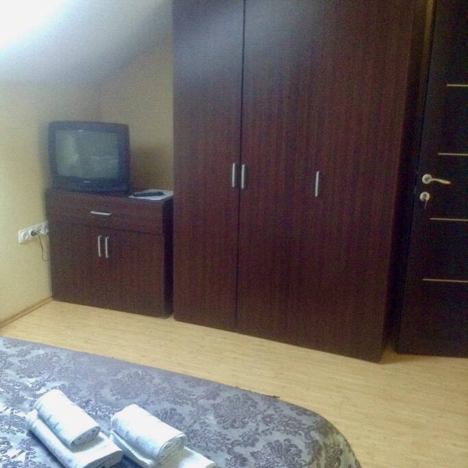Closet space and TV