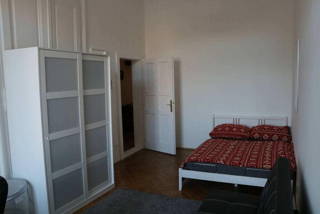 Double bed in the room – private