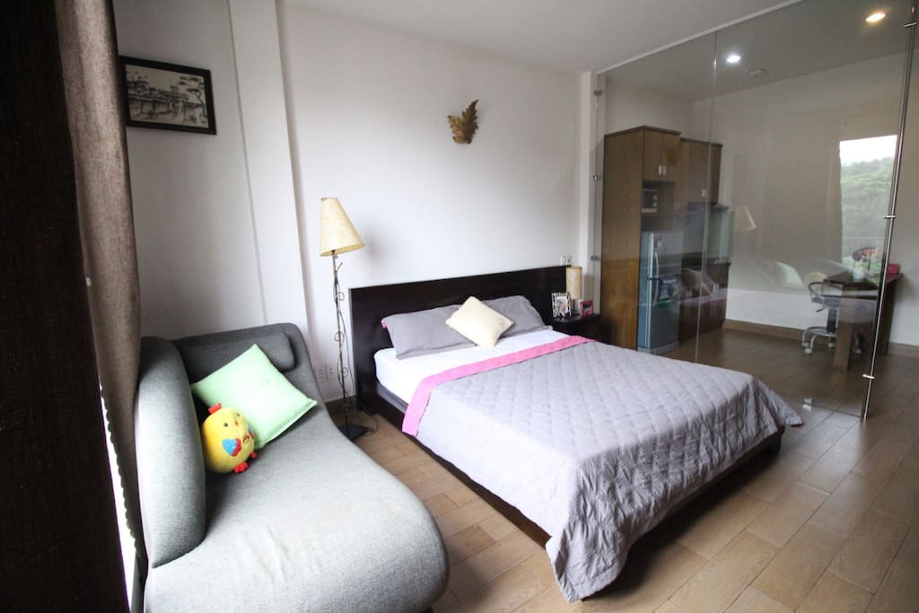 bed, sofa