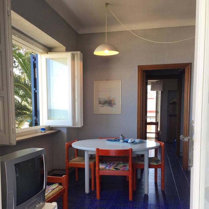 Living room and then kitchen