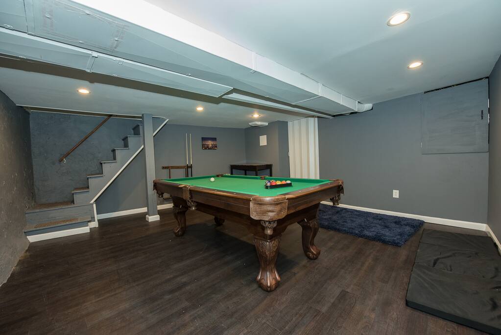 Pool Table in private game room
