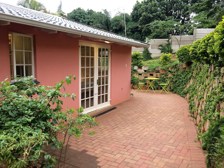 Entrance from Side & Lovely Table for Dining