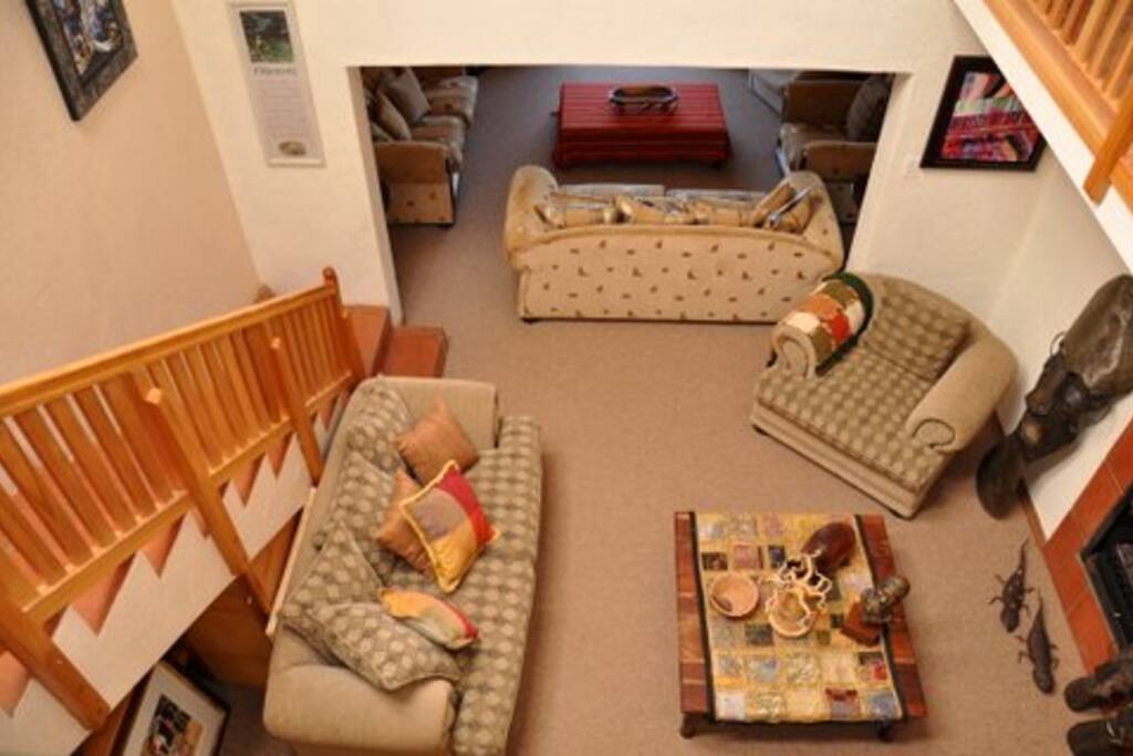 Double story with two lounge areas