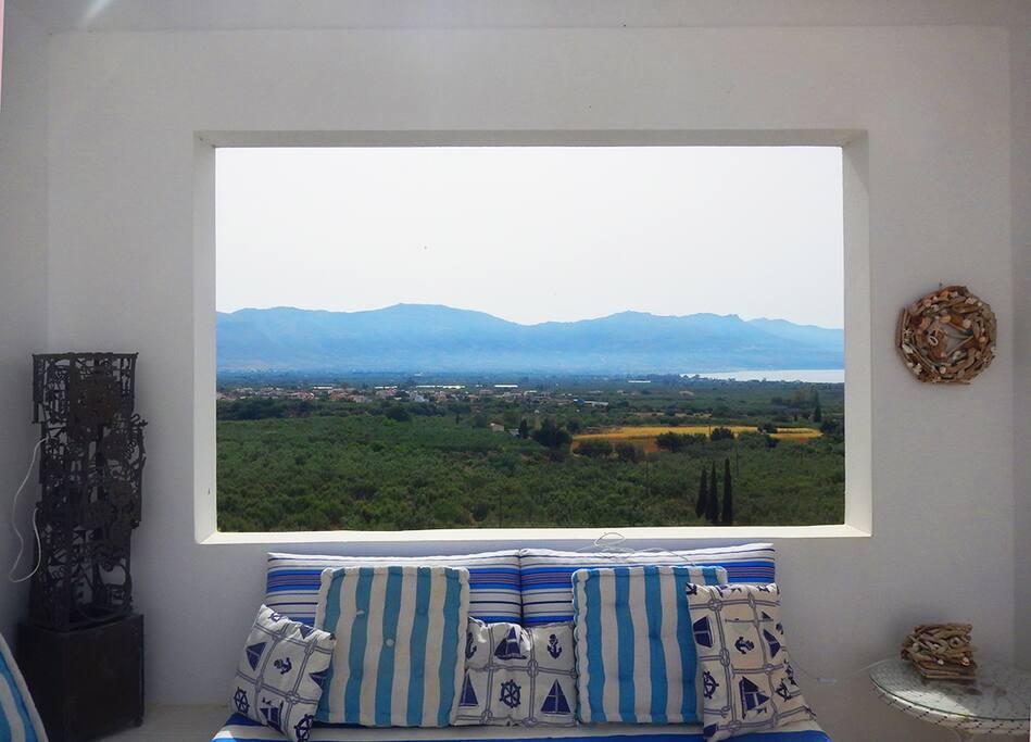 The amazing view from the balcony