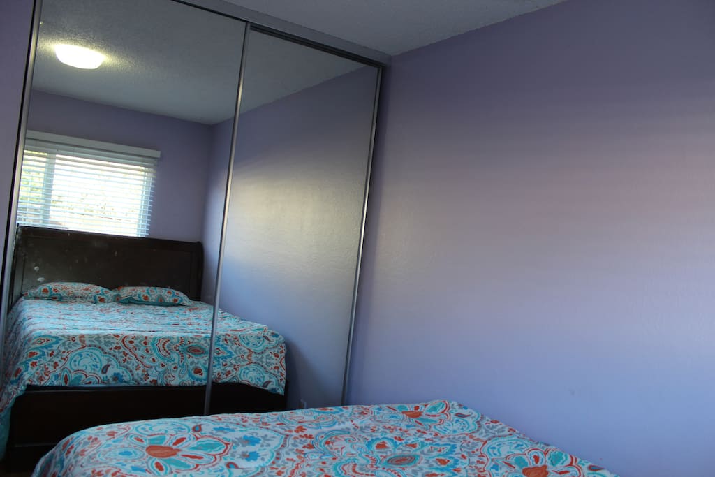 Closet with mirror