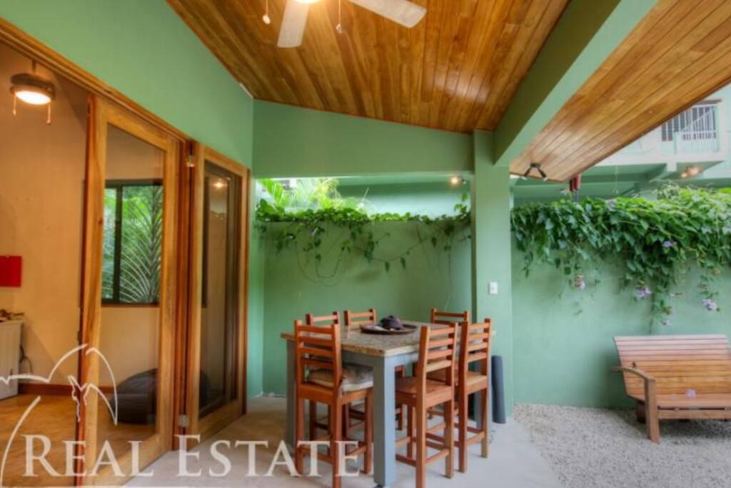 outside dining area