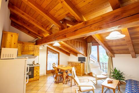 Apartment with balcony & view (Casa Alpina-Sarre)