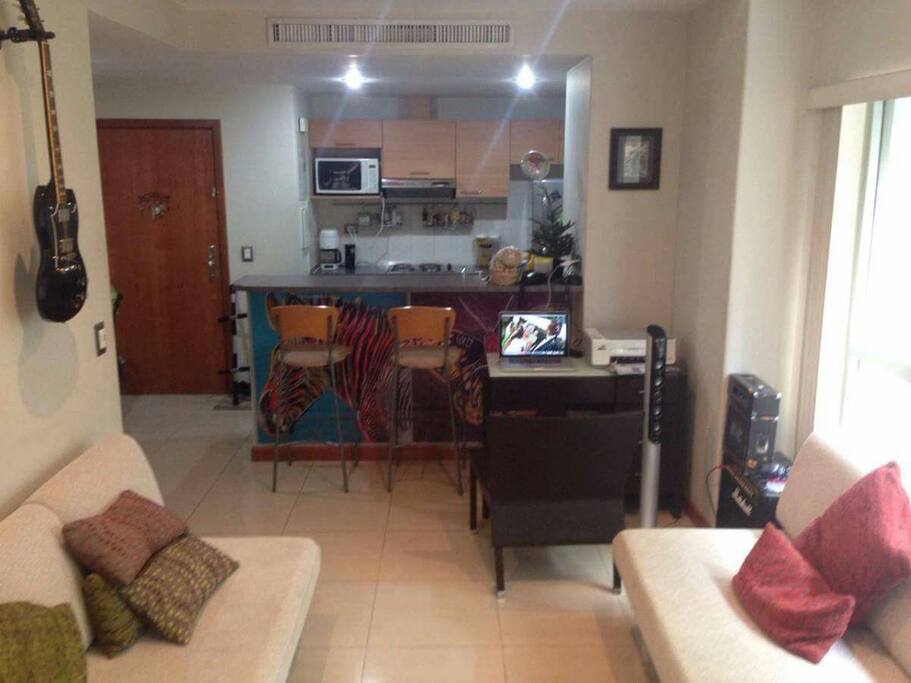 Sala, cocina