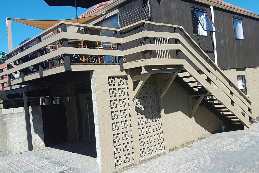 Upstairs apartment.