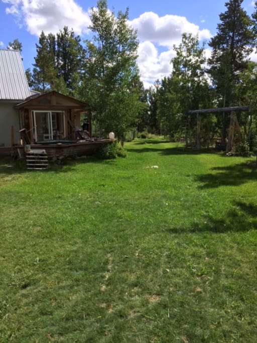 Back yard, view to home from Paddock