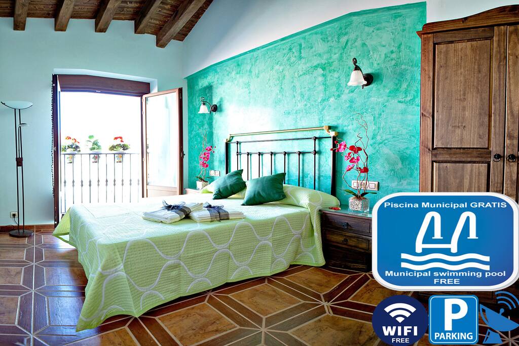 Habitación verde de Casa Rural Antonio