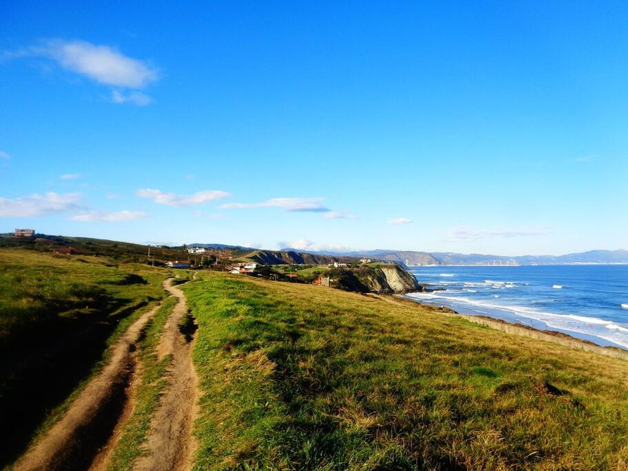 Paseo por las playas de enfrente de la casa.