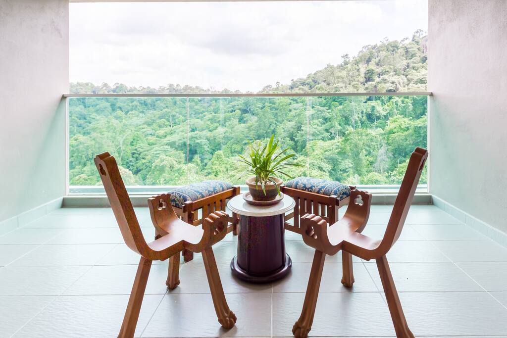 Enjoy tea with the company of birds chirping
