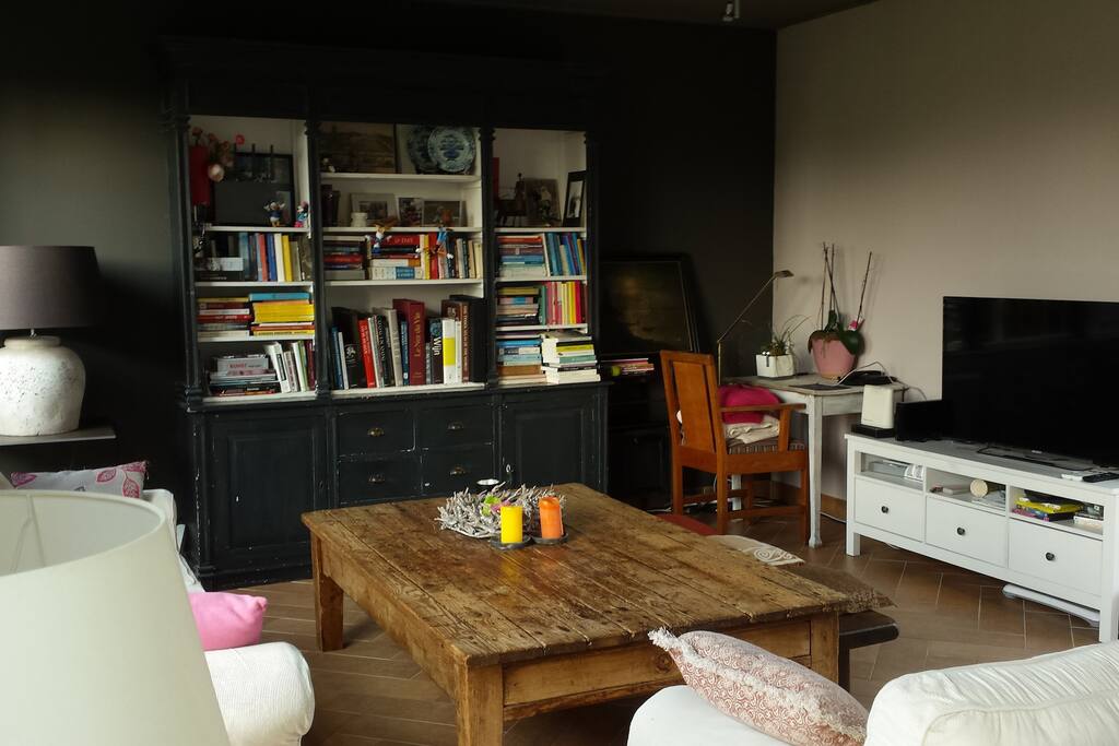 Private living room, television. You have your own entrance to the house.