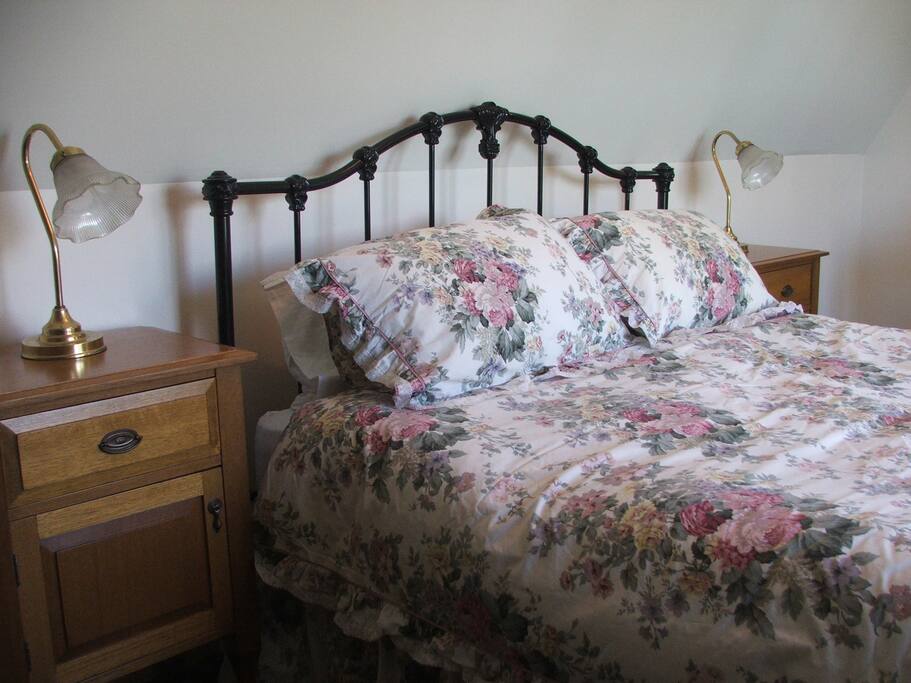 Romantic loft bedroom with Queen bed