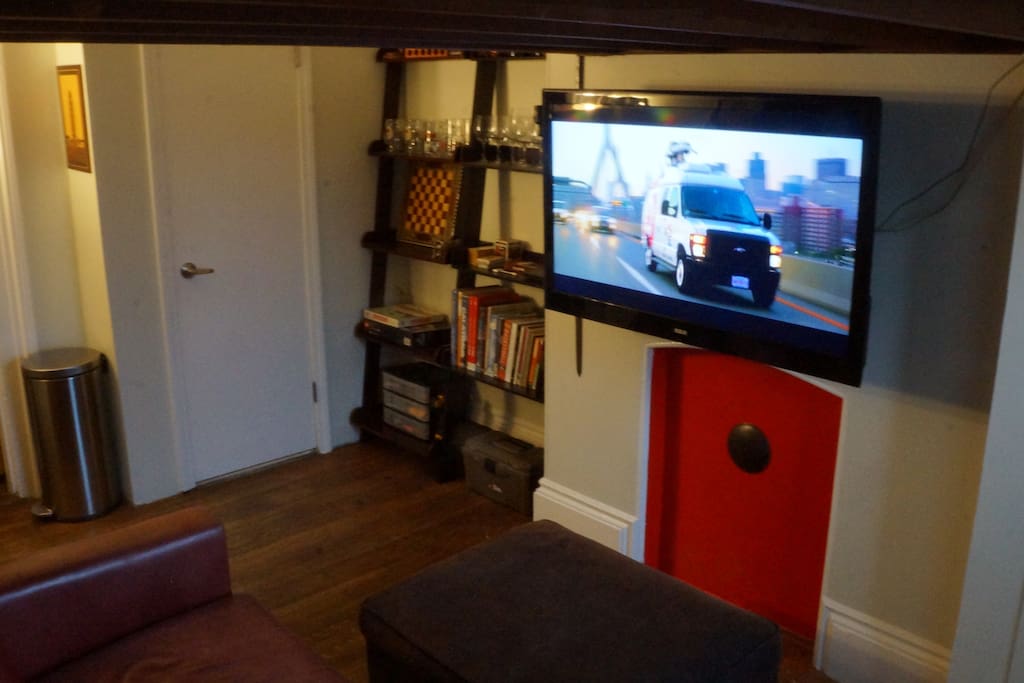 46" HDTV with HDMI hookups and local channels