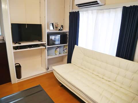 15 minutes from shinjuku station by Tokyo metro.
