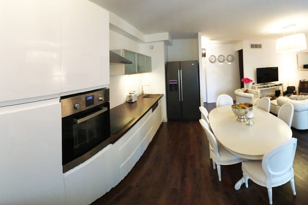 Kitchen and Living Room