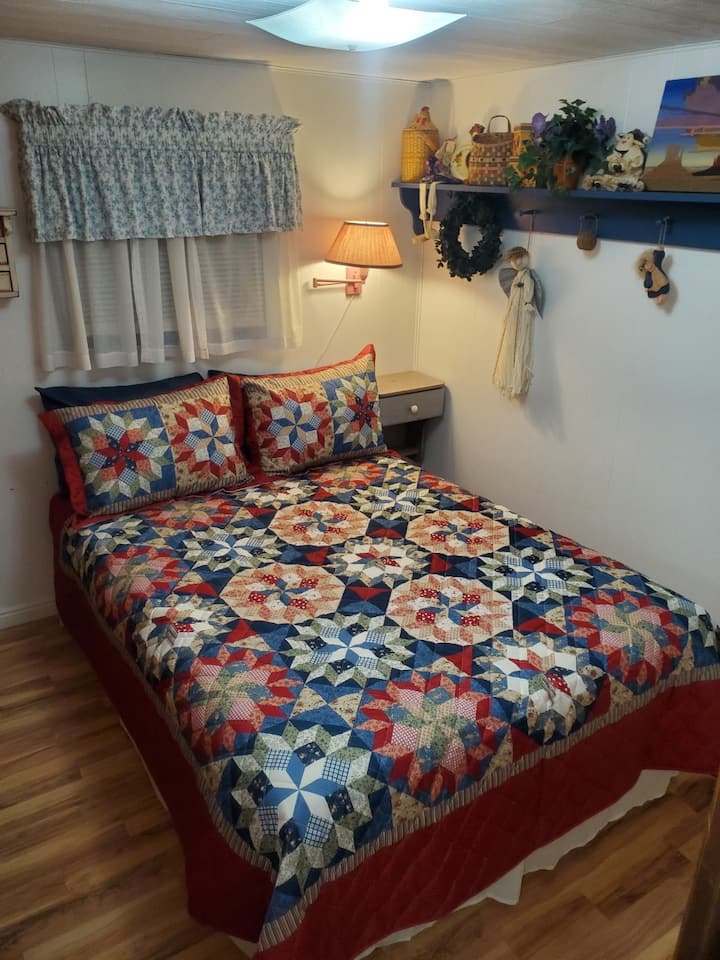 Bedroom two with a double bed.