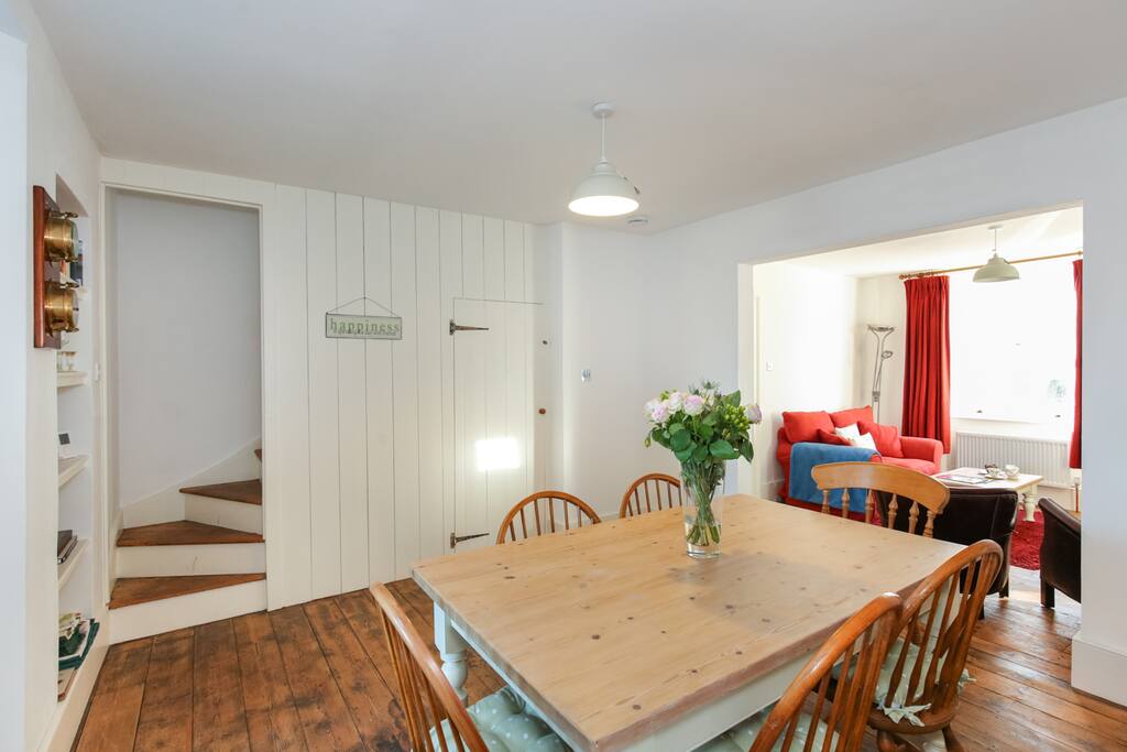 Large open plan living and dining space