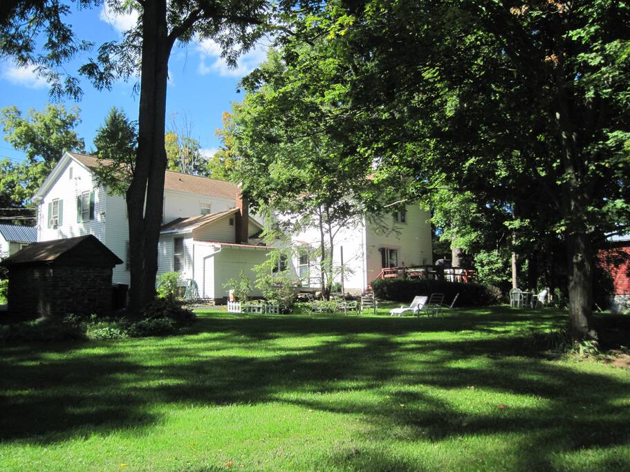 Rear view to house
