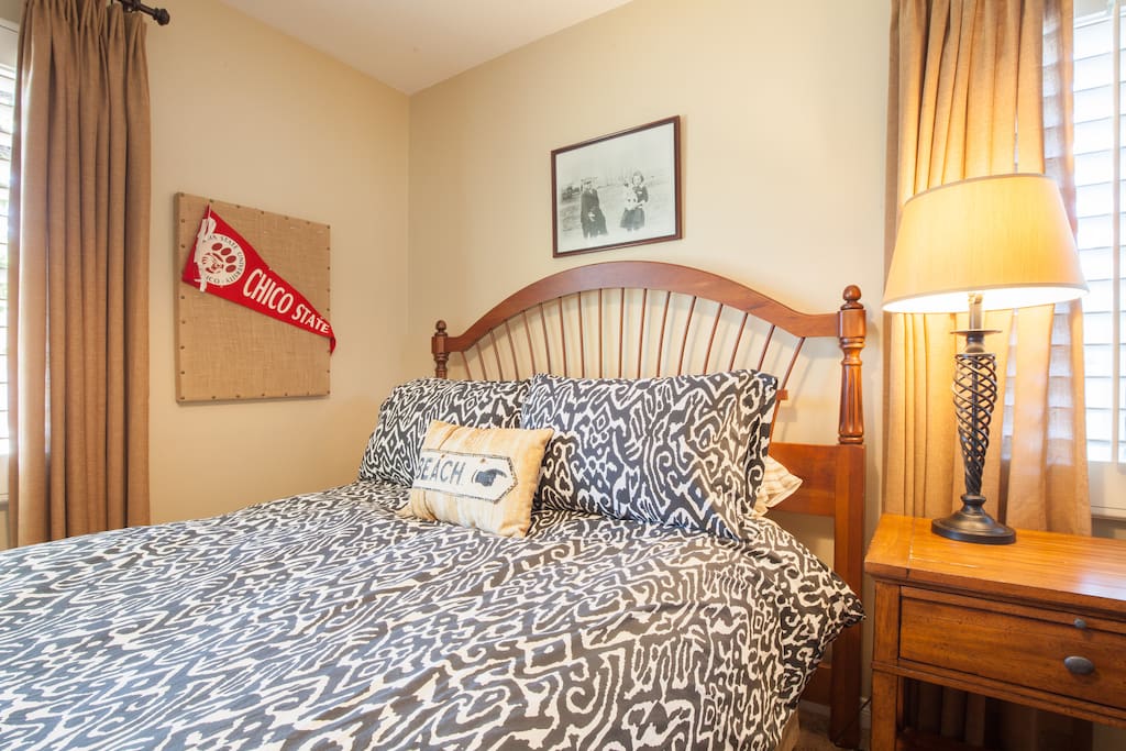 Comfortable double bed.