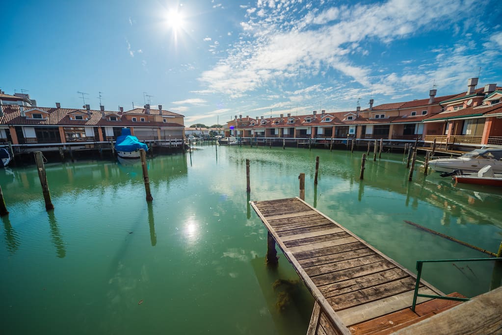Private dock for sunbathing