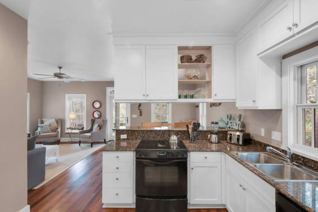 State-of-the-art appliances and an abundance of counter space will definitely come in handy.