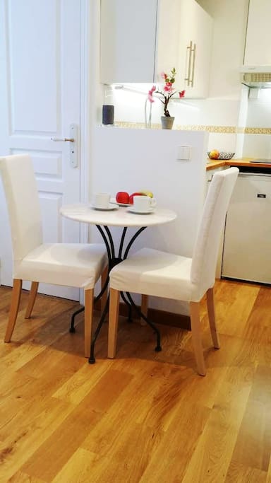 Bistro table and chairs